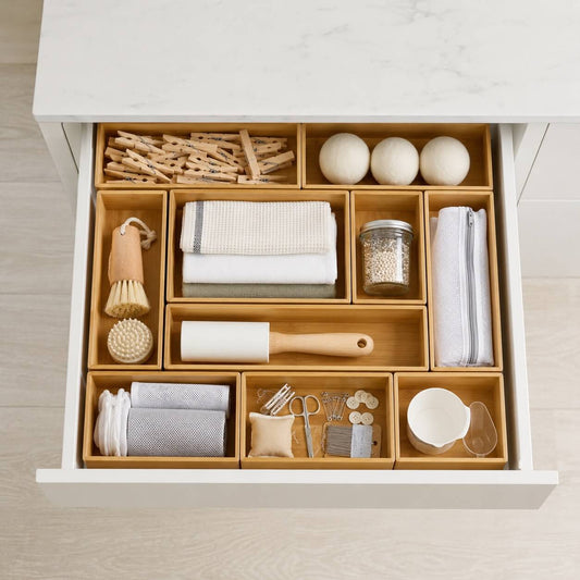 Organizador Modular de Bambú para Cajón | 100% Bambú Natural - Bamba Home