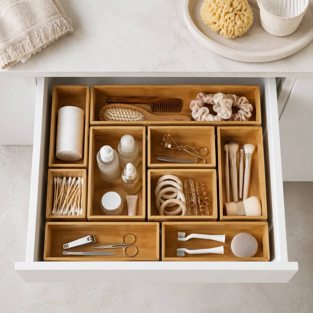 Organizador Modular de Bambú para Cajón | 100% Bambú Natural - Bamba Home