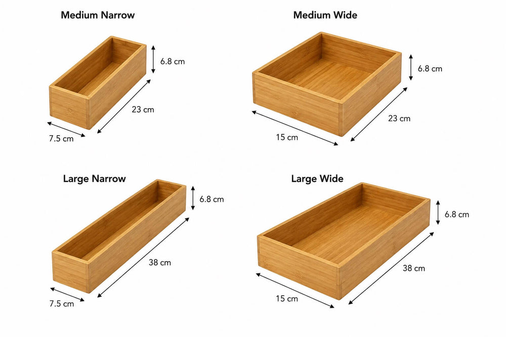 Organizador Modular de Bambú para Cajón | 100% Bambú Natural - Bamba Home